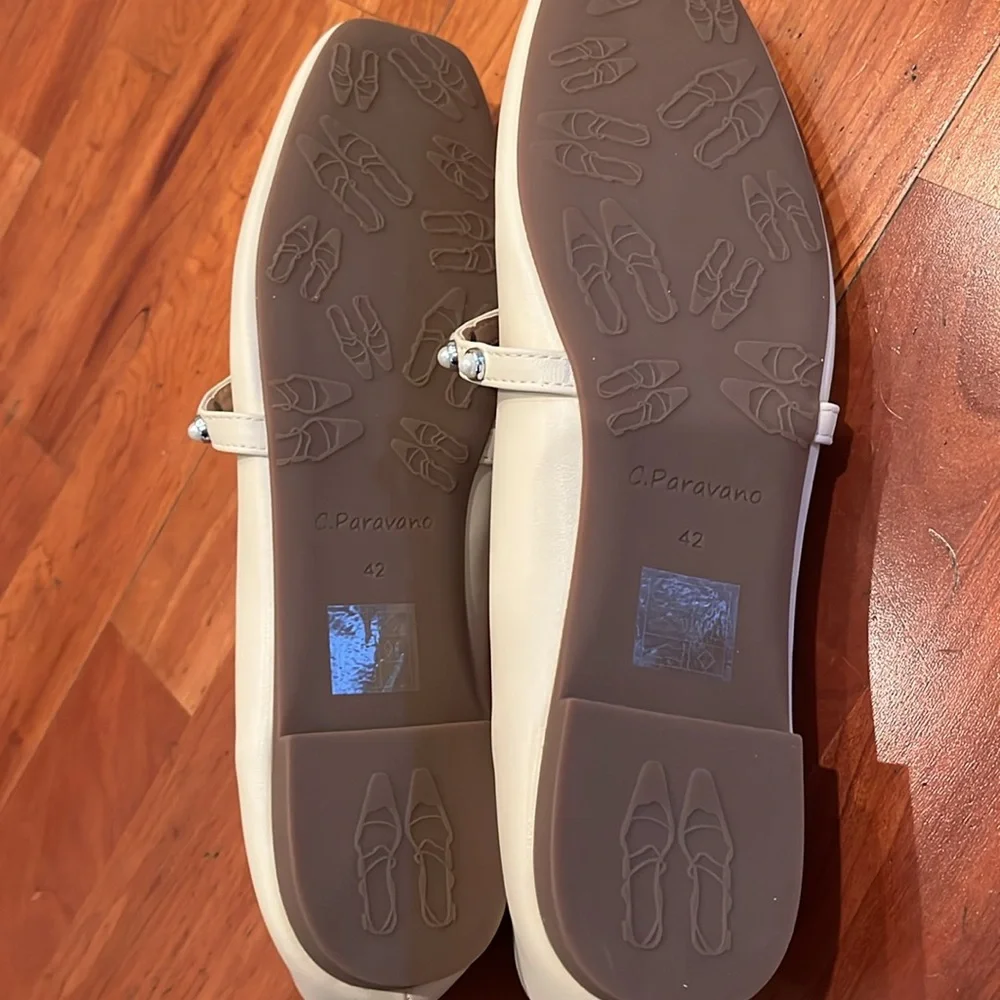 NWT C.Paravano Leather Ballet Flats - Picture 10 of 10
